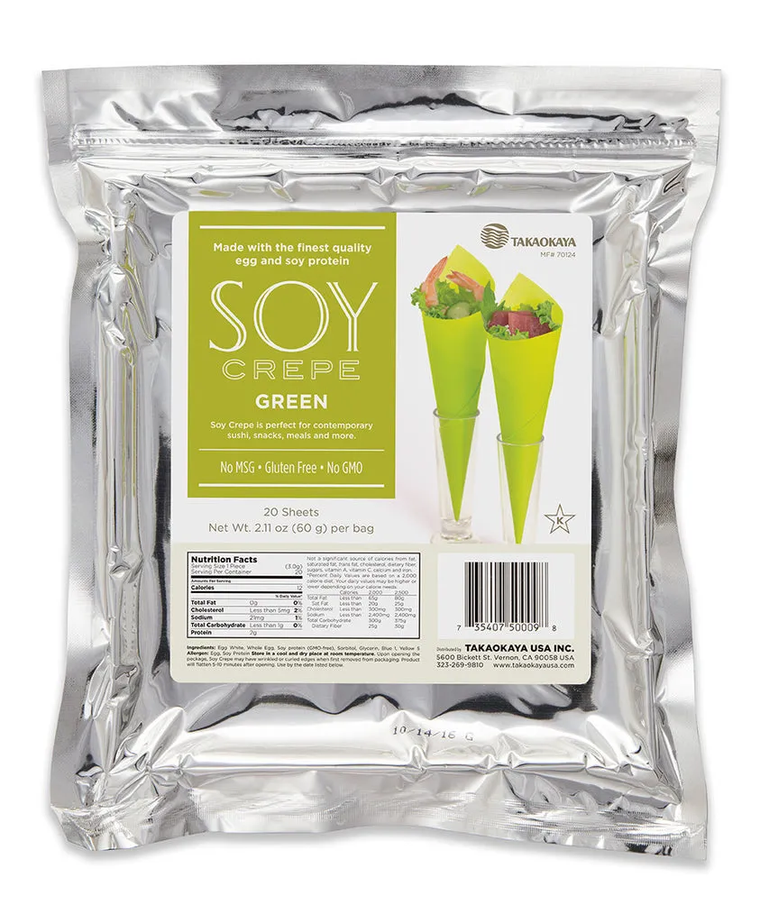 Soy Crepe Green 20SH/6PK/BX