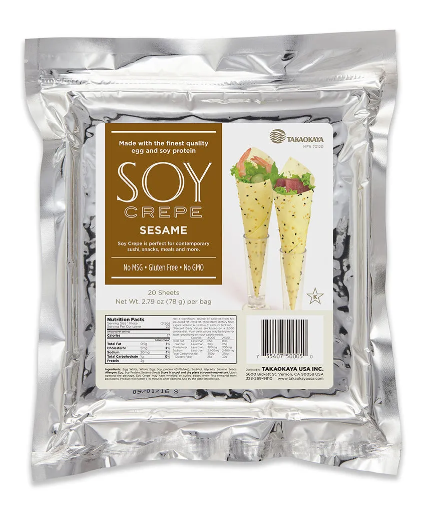 Soy Crepe Sesame TY 20SH/6PK/BX