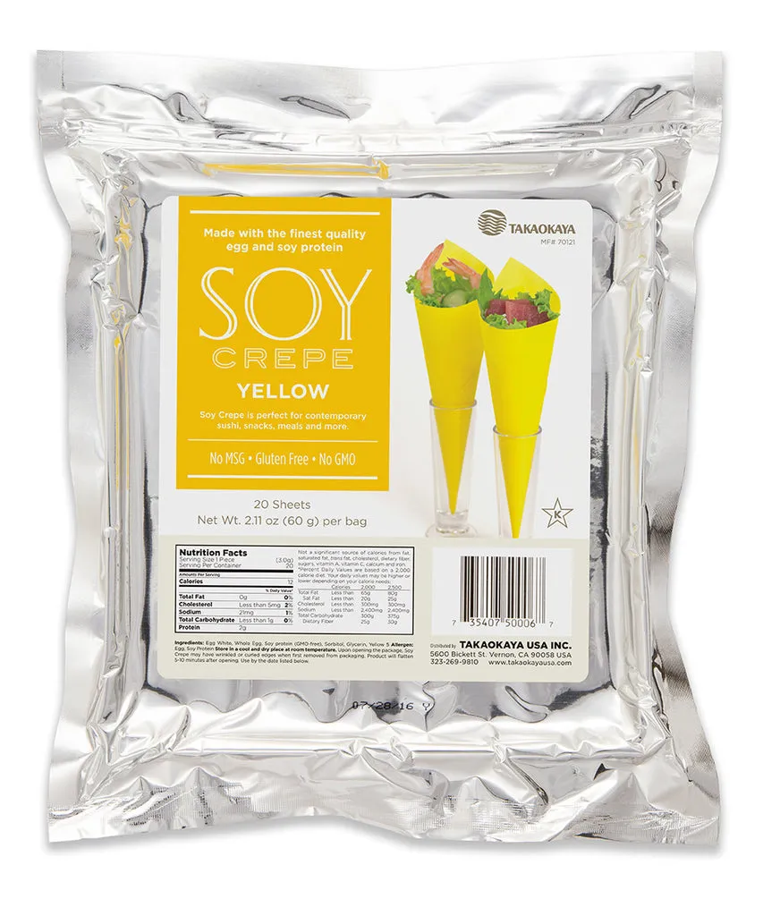 Soy Crepe Yellow TY 20SH/6PK/BX